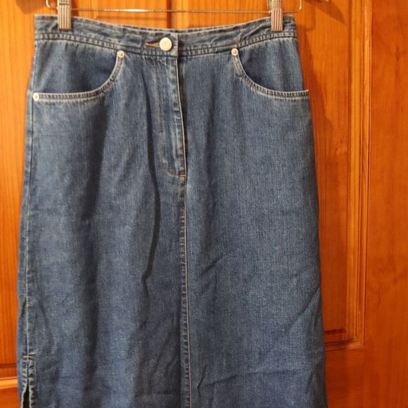 Loft Jeans Vintage Denim Maxi Skirt – Iconic 90s Y2K – Size 4 - Picture 2 of 11